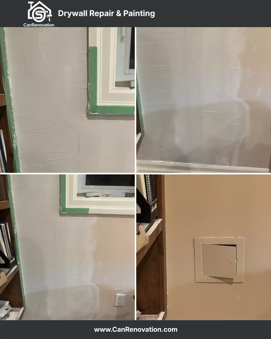 Damaged Drywall Before Repair in Toronto