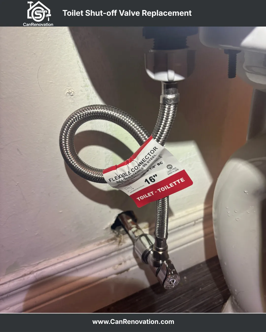 Toilet Shut-Off Valve Replacement