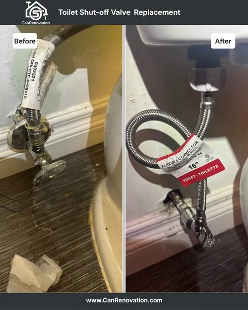 Toilet Shut-Off Valve Replacement