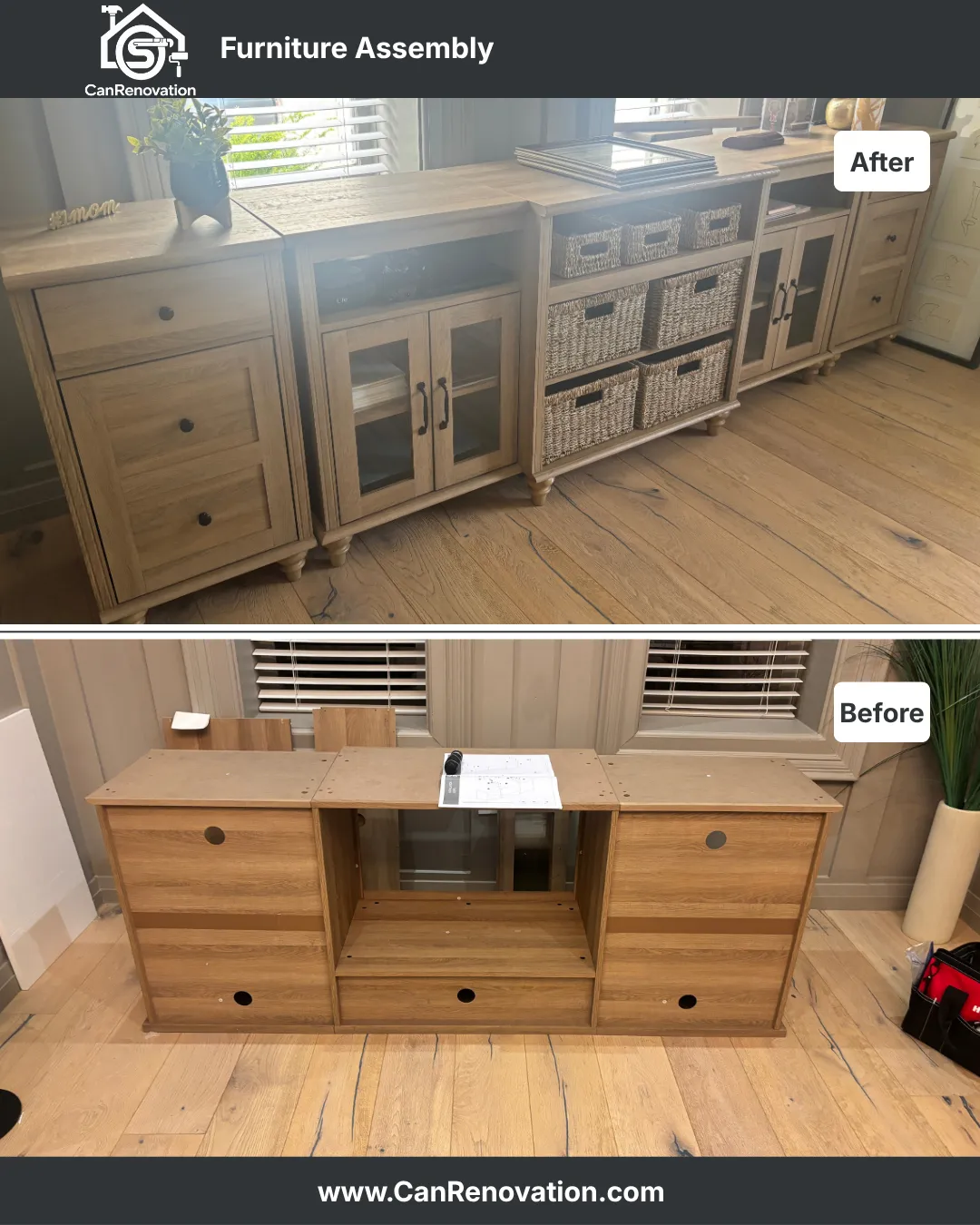 Sideboard & Storage Cabinet Assembly