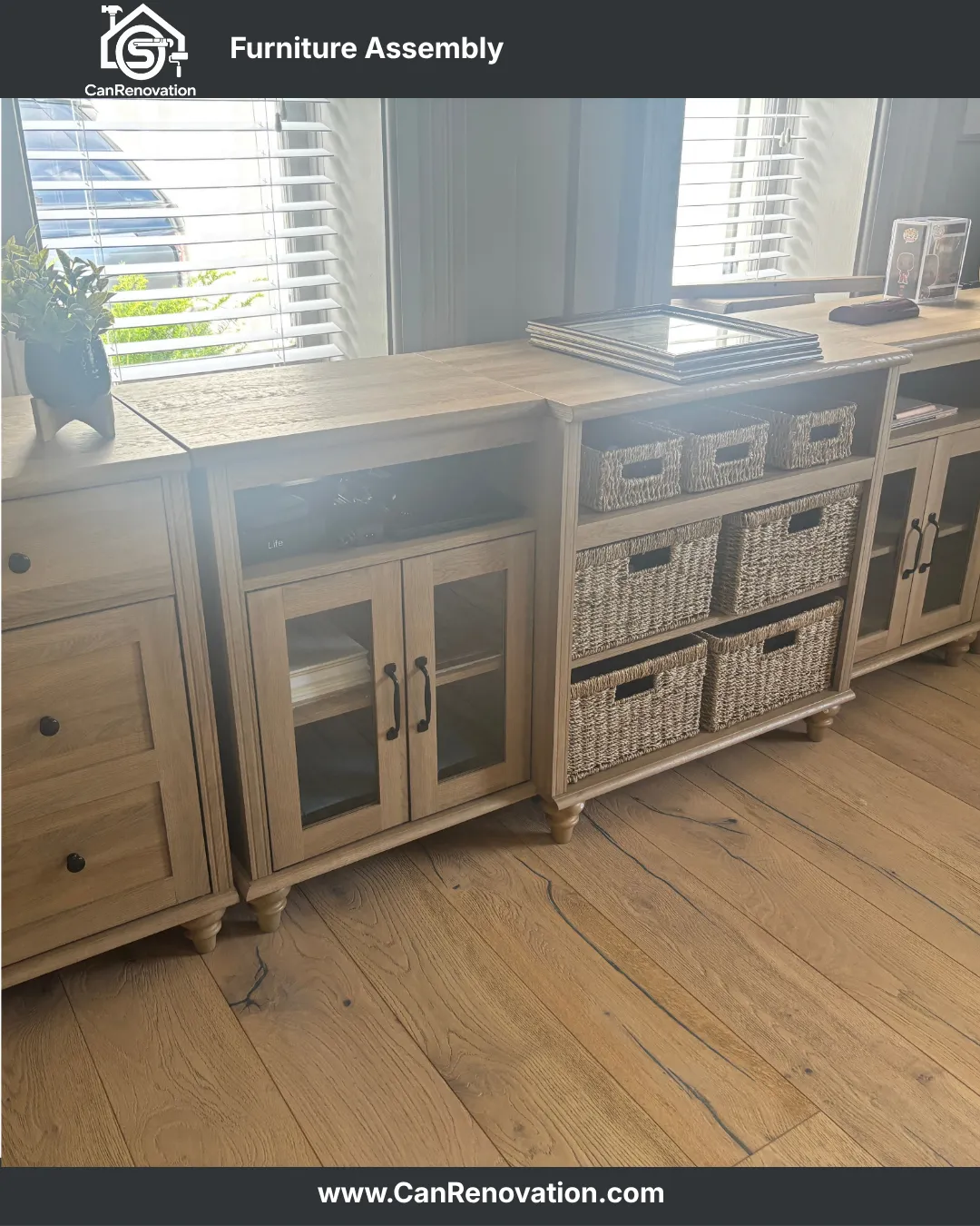 Sideboard & Storage Cabinet Assembly