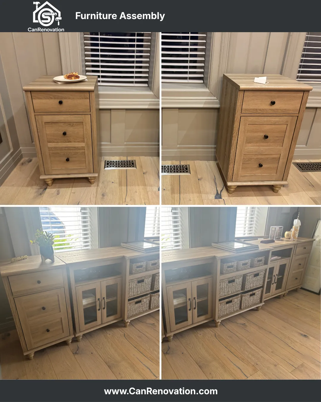 Sideboard & Storage Cabinet Assembly