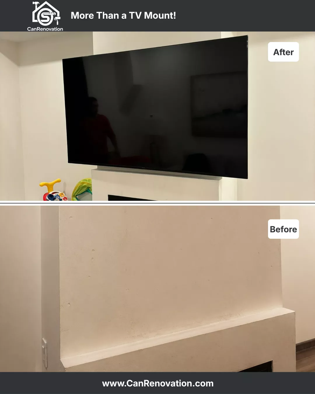 TV Mounting Above Fireplace Toronto