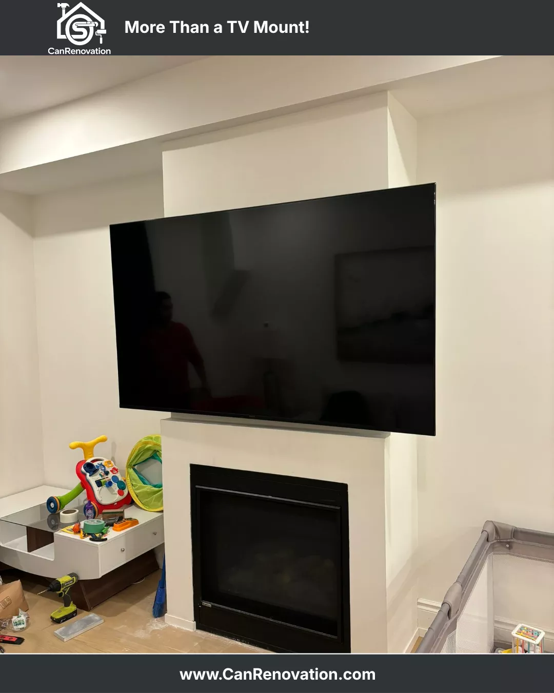 Fireplace TV Installation Preparation Toronto