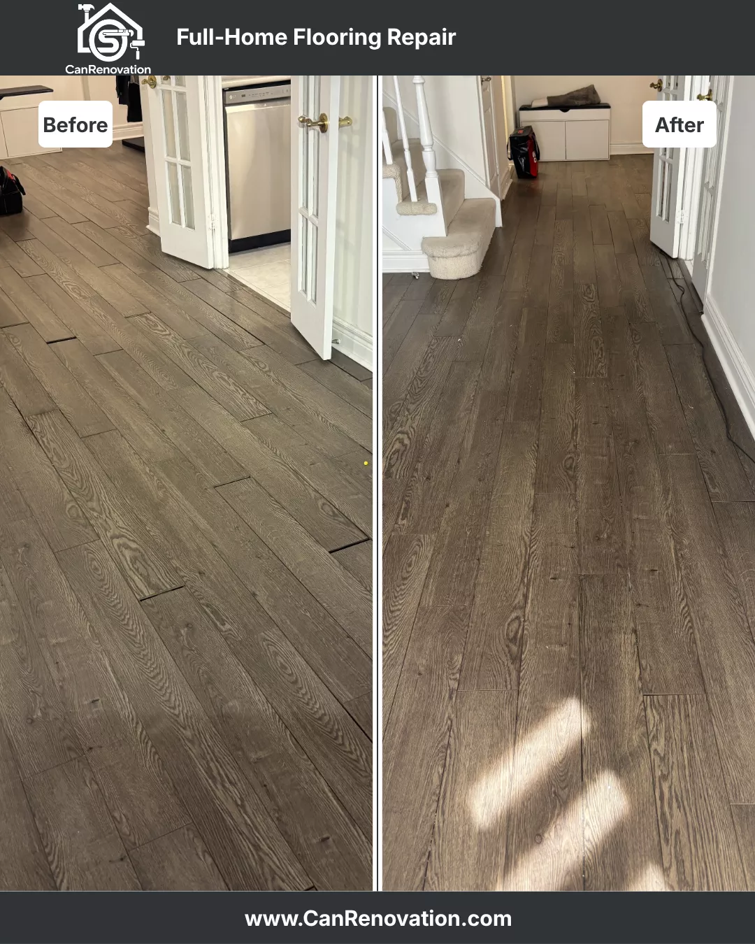 Hardwood Floor Repair Toronto Project
